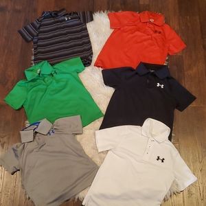 6 Under Armour polos